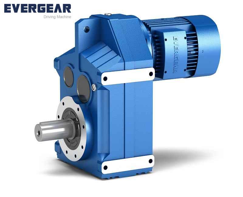 F parallel shaft helical gear motor in B5 flange-mounted version with hollow shaft