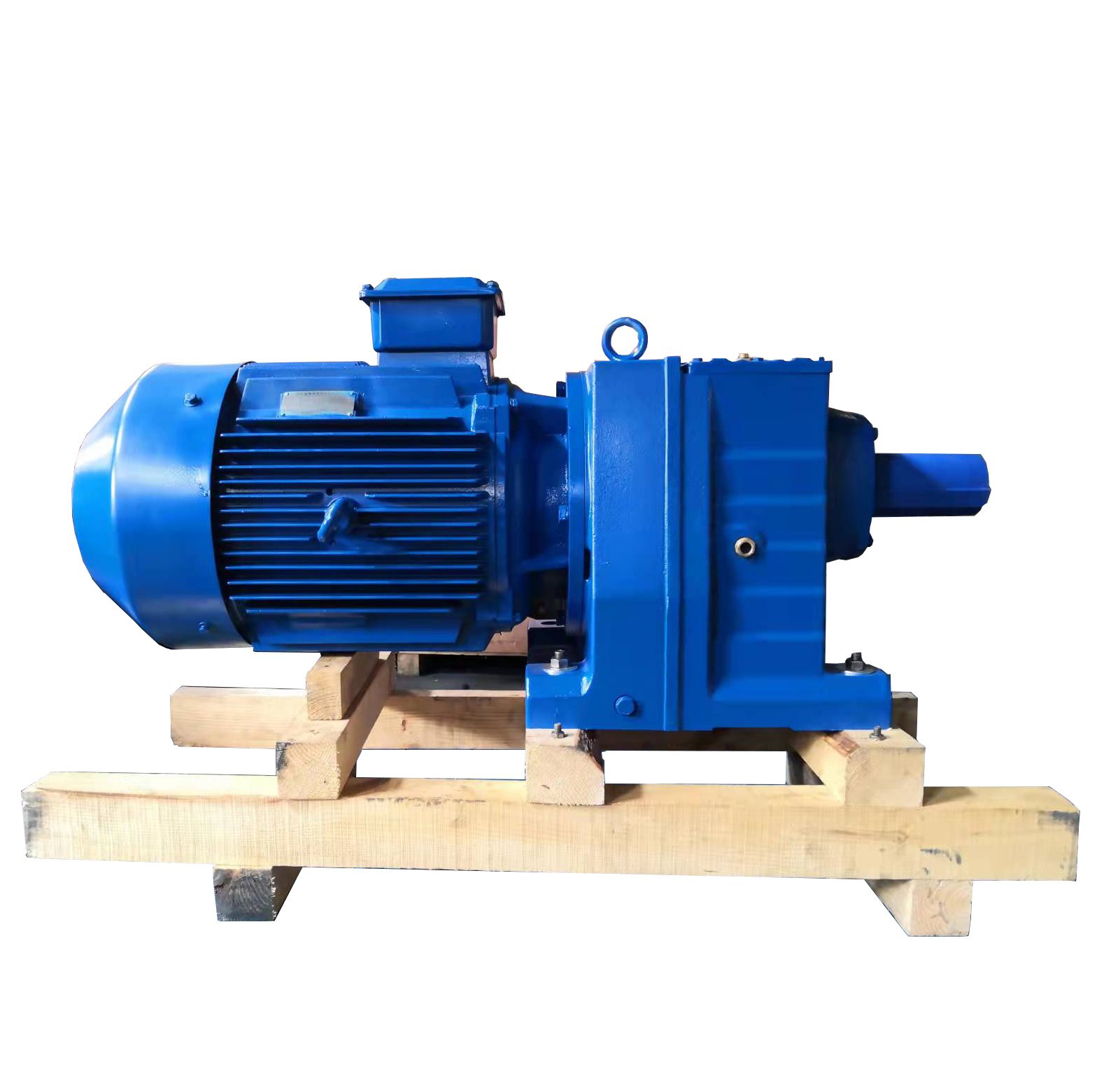 Ratio 1 2  high efficiency R series foot-mounted Coaxial shaft gearbox motores con reductora