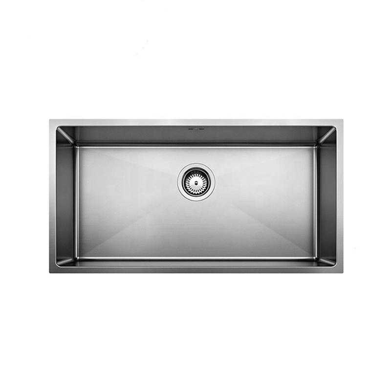 Square Single Bowl Sink Stainless Steel ប្ដូរតាមបំណង 304 Handmade Kitchen Sink