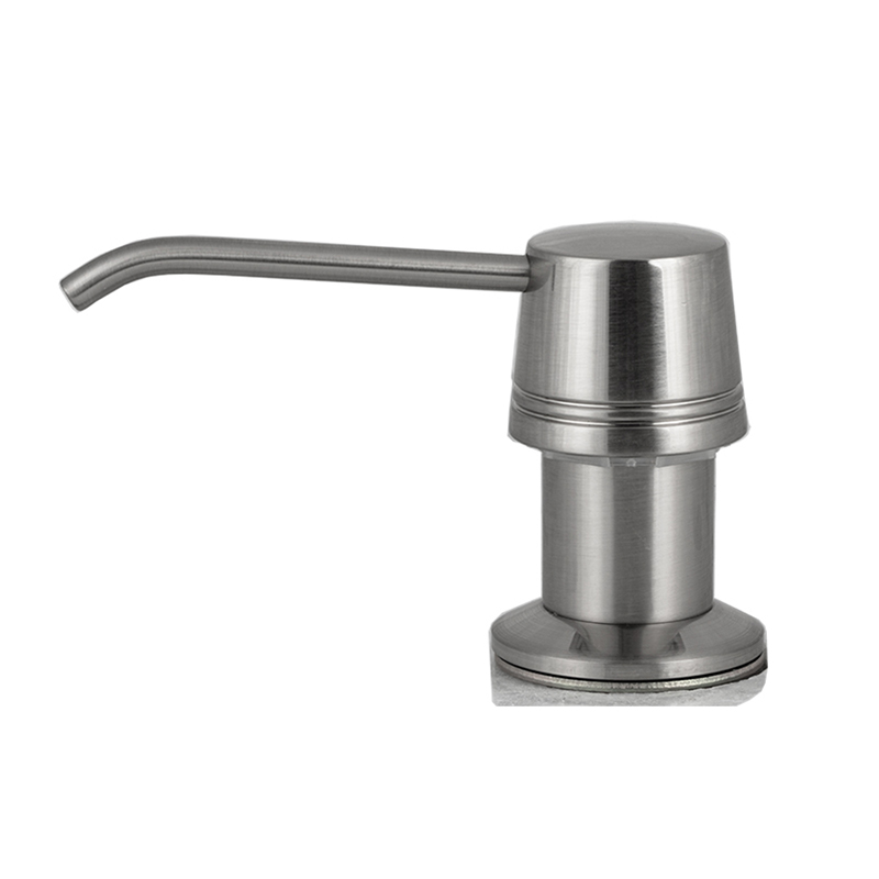 Countertop Built in Kitchen Sink Stainless Steel Soap Dispenser Refill From The Top
