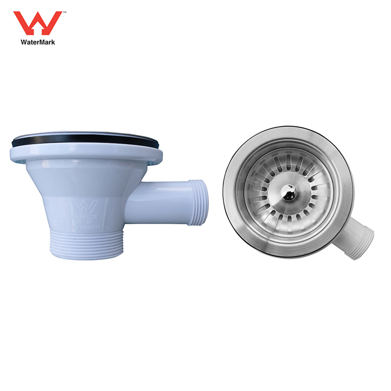 Kitchen Sink Stainless Steel Drain Assembly Basket Strainer with Removable Strainer Basket and Stopper