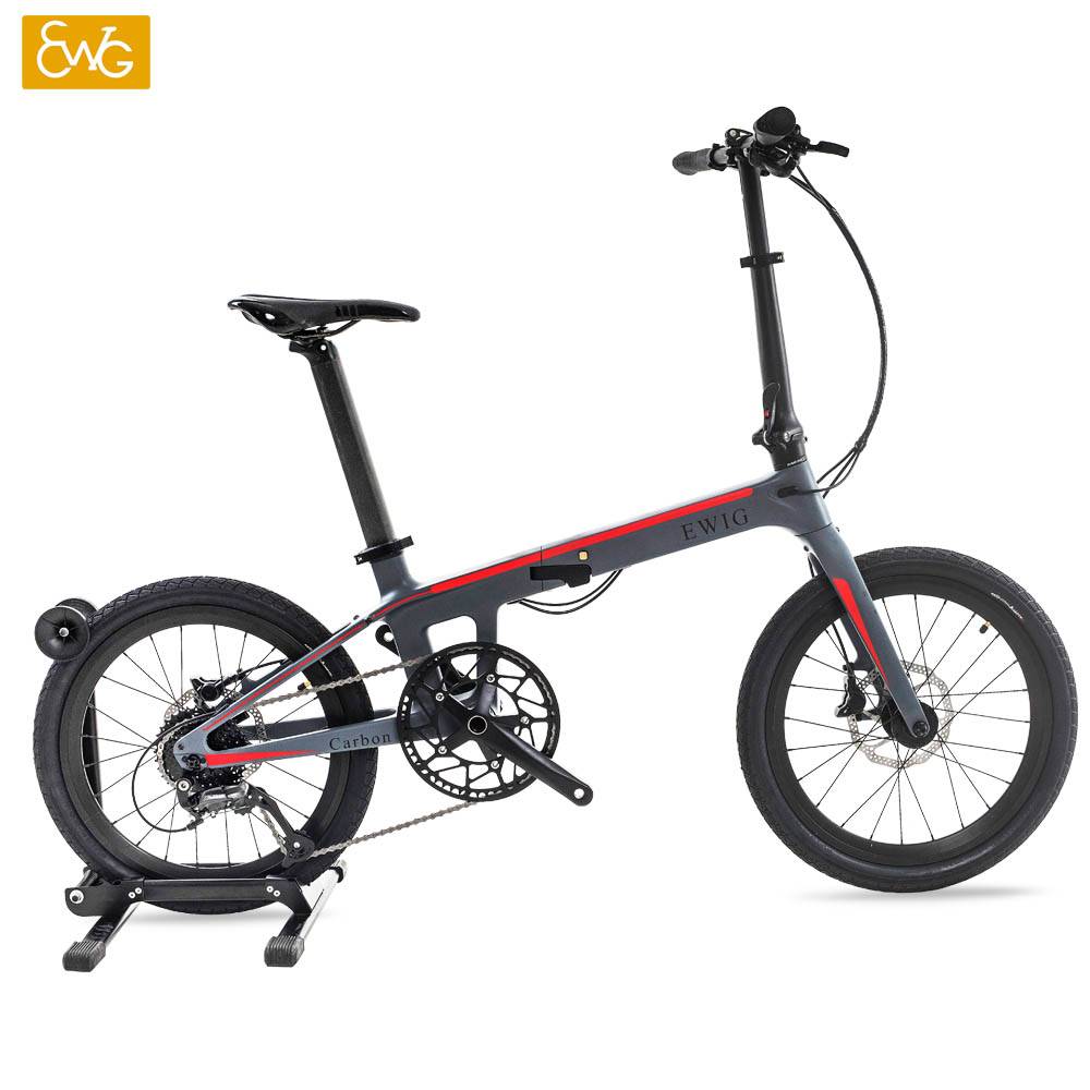 Low price for Carbon Fiber Racing Bike - Carbon fibre fold up bike 20 inch Carbon Fiber Frame Portable Bikes | EWIG – Ewig