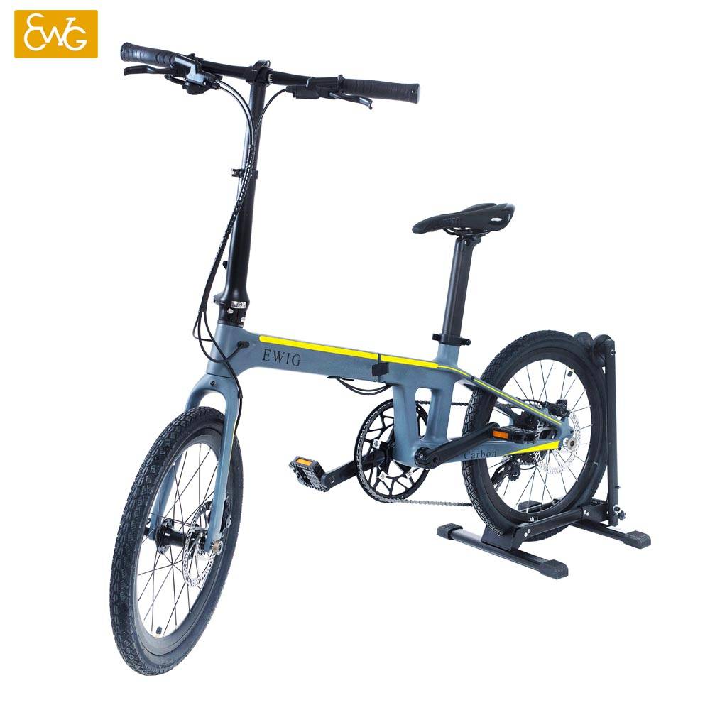 China wholesale Best Carbon Bike - Carbon fiber folding bike 20 inch with 9 speed for sale | EWIG – Ewig