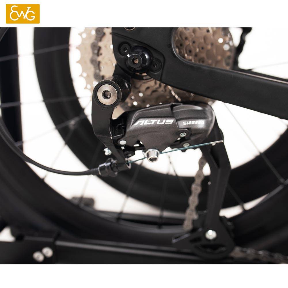 Factory wholesale Carbon Fiber Wheel Bike - Carbon Folding Bike For Adults Easy Folding Disc- brake bike for sales | Ewig – Ewig detail pictures