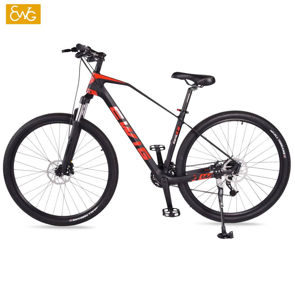 OEM/ODM China  Carbon Flat Bar Mountain Bike  - Cheapest carbon fiber mountain bike 29er carbon fiber frame MTB bicycle 3*9 speed  X6 | Ewig – Ewig
