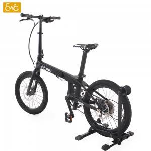 Factory wholesale Carbon Fiber Wheel Bike - Carbon Folding Bike For Adults Easy Folding Disc- brake bike for sales | Ewig – Ewig