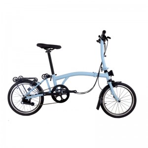 Factory wholesale Carbon Fiber Wheel Bike - 16 inch folding bike wholesale high carbon steel frame foldable bicycle for man  | EWIG – Ewig