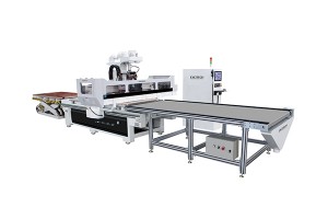 EXCITECH Cnc Router Nesting Machine With Hydraulic Lift Platform And Conveying Platform