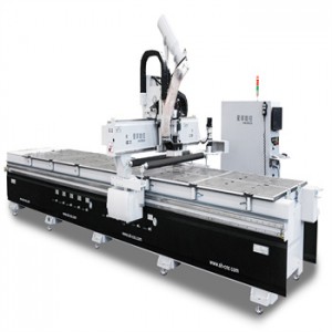 E4 CNC router with double working station for wood cut