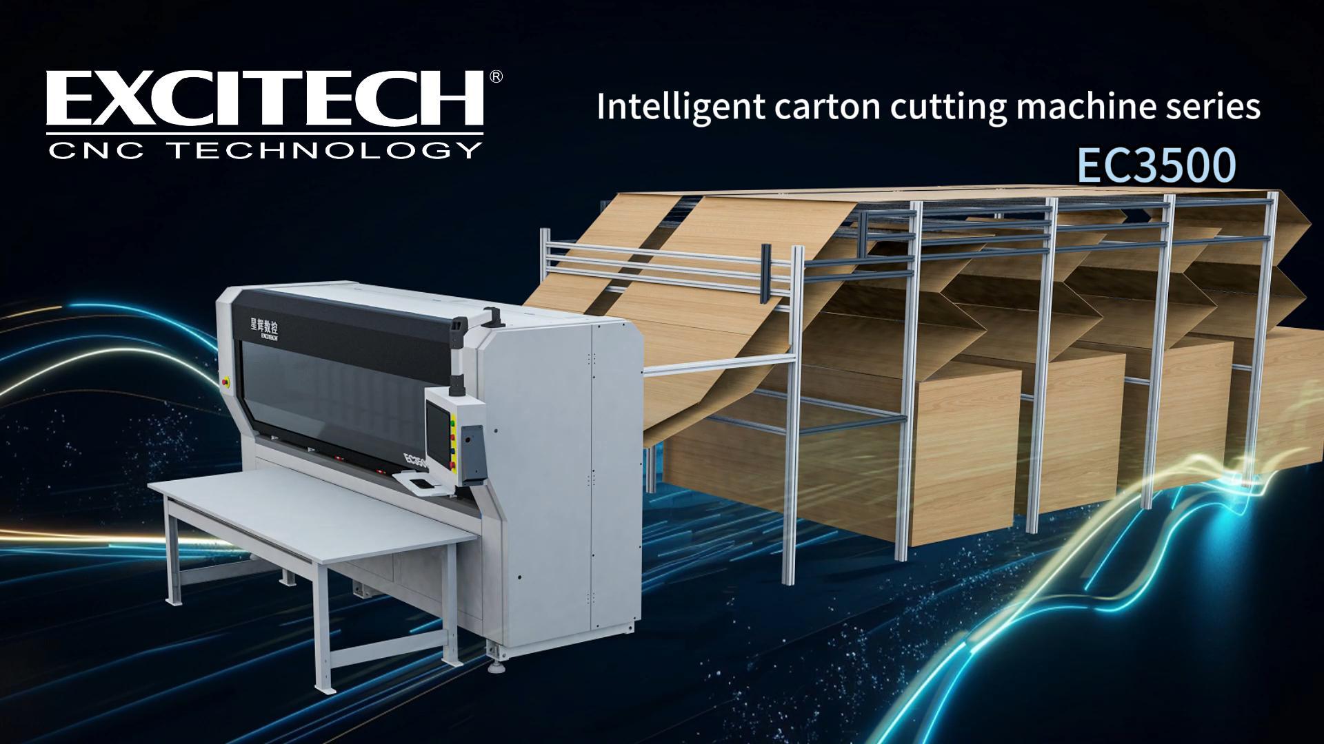 Excitech carton cutter | EC3500 series eight-paper library multi-station cutter.