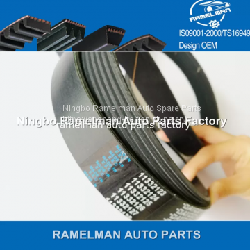 supply auto poly v belt high quality belt oem AB39-6C301-AB/7PK3136 EPDM /CR material fan belt/ pk belt