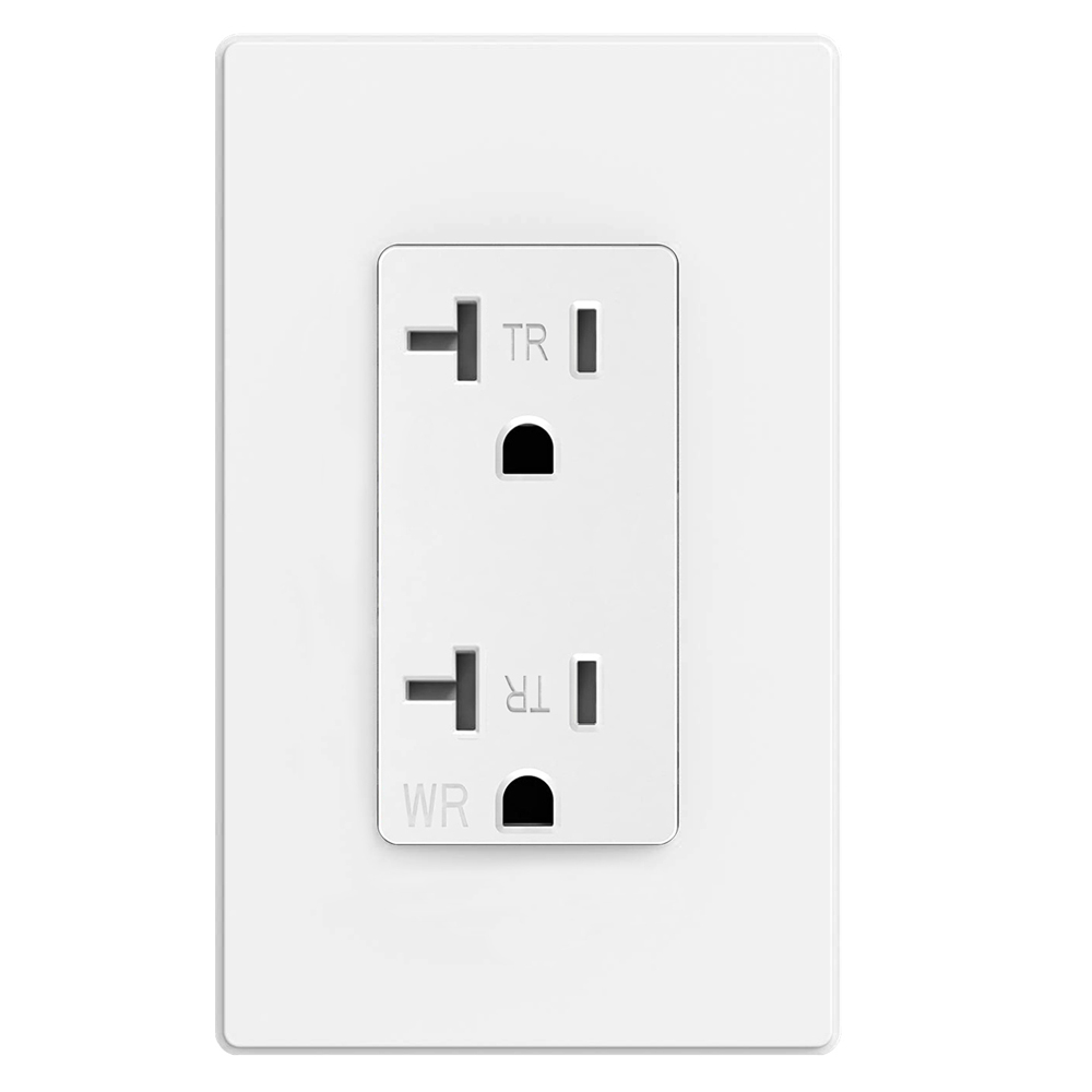 High reputation Duplex Receptacle - DW20 UL/Cul Listed America Standard Tamper-Resistant & Weather Resistant Decorative Receptacle 20A – Fahint