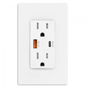 FTR15QC QC3.0 USB Quick Charger Wall Outlet 15Amp Receptacle