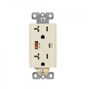 FTR20QC QC3.0 USB Quick Charger Wall Outlet 20Amp Receptacle