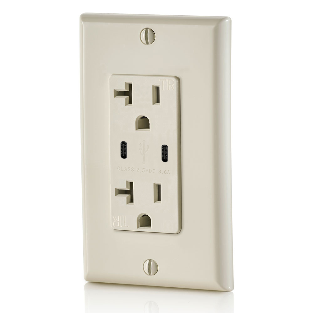 FTR20DC-3600 Dual USB Charger Type C Wall Outlet 20Amp Receptacle Featured Image