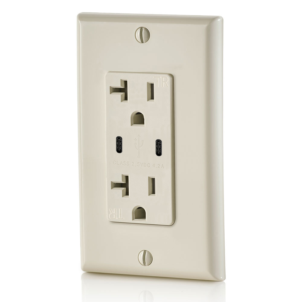 FTR20DC Dual USB Charger Type C Wall Outlet 20Amp Receptacle Featured Image