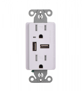 China Gold Supplier for Standard Electrical Outlets - USB Wall Outlets CZ-06 – Faith Electric