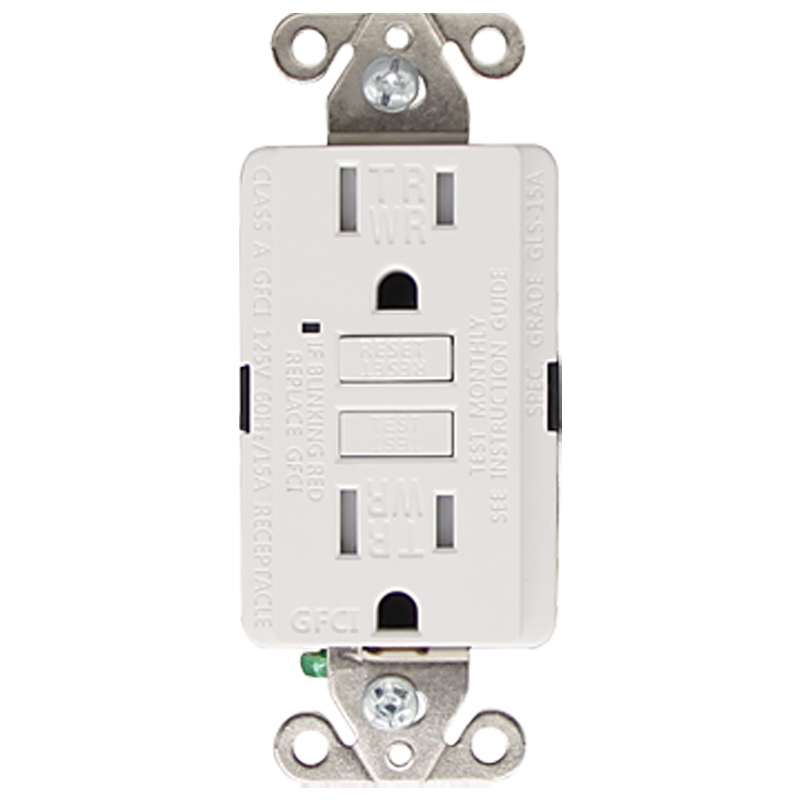 Faith 15 Amp 125 V Self-Test Tamper And Weather-Resistant Duplex Electrical GFCI Outlet With Wall Plate
