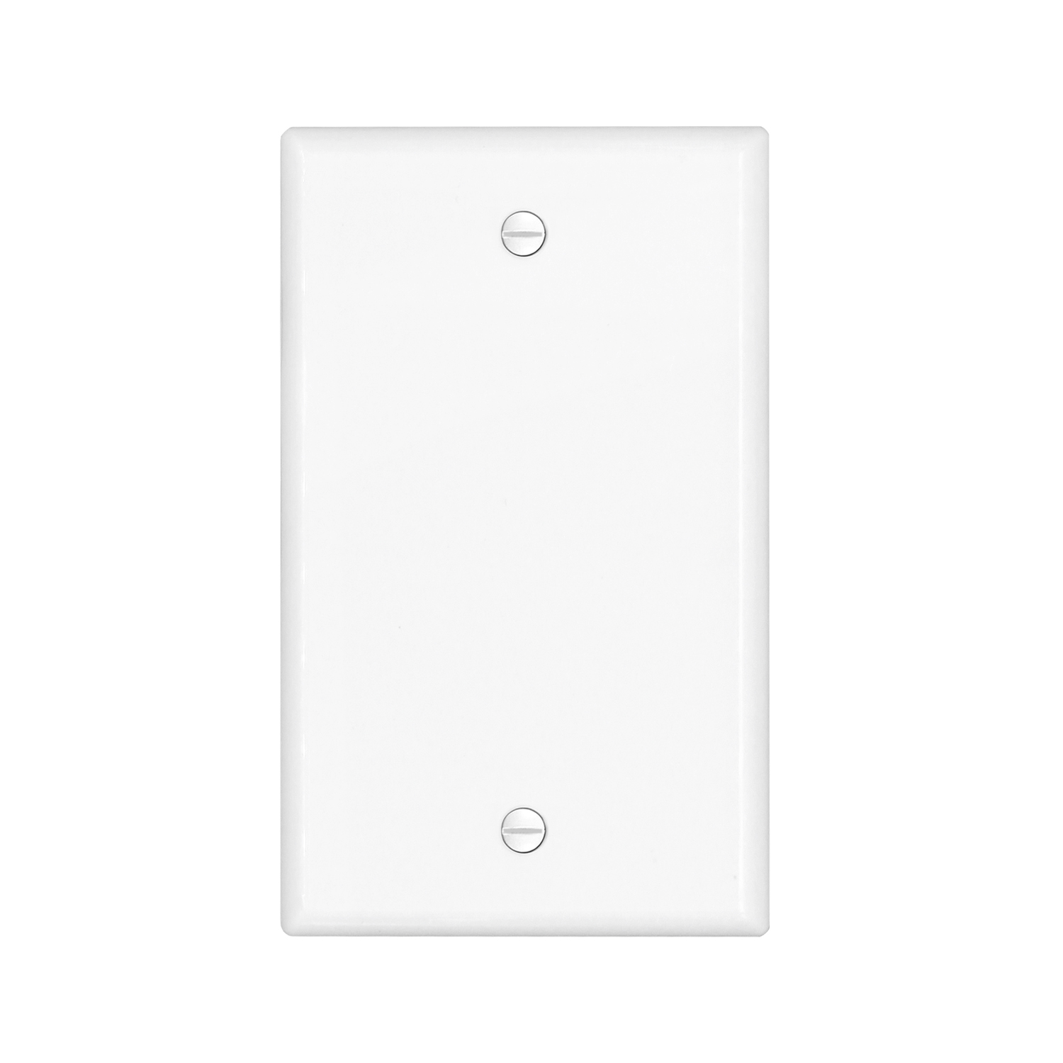 UL Listed Polycarbonate Thermoplastic 1-Gang Standard Size Blank Outlet Cover