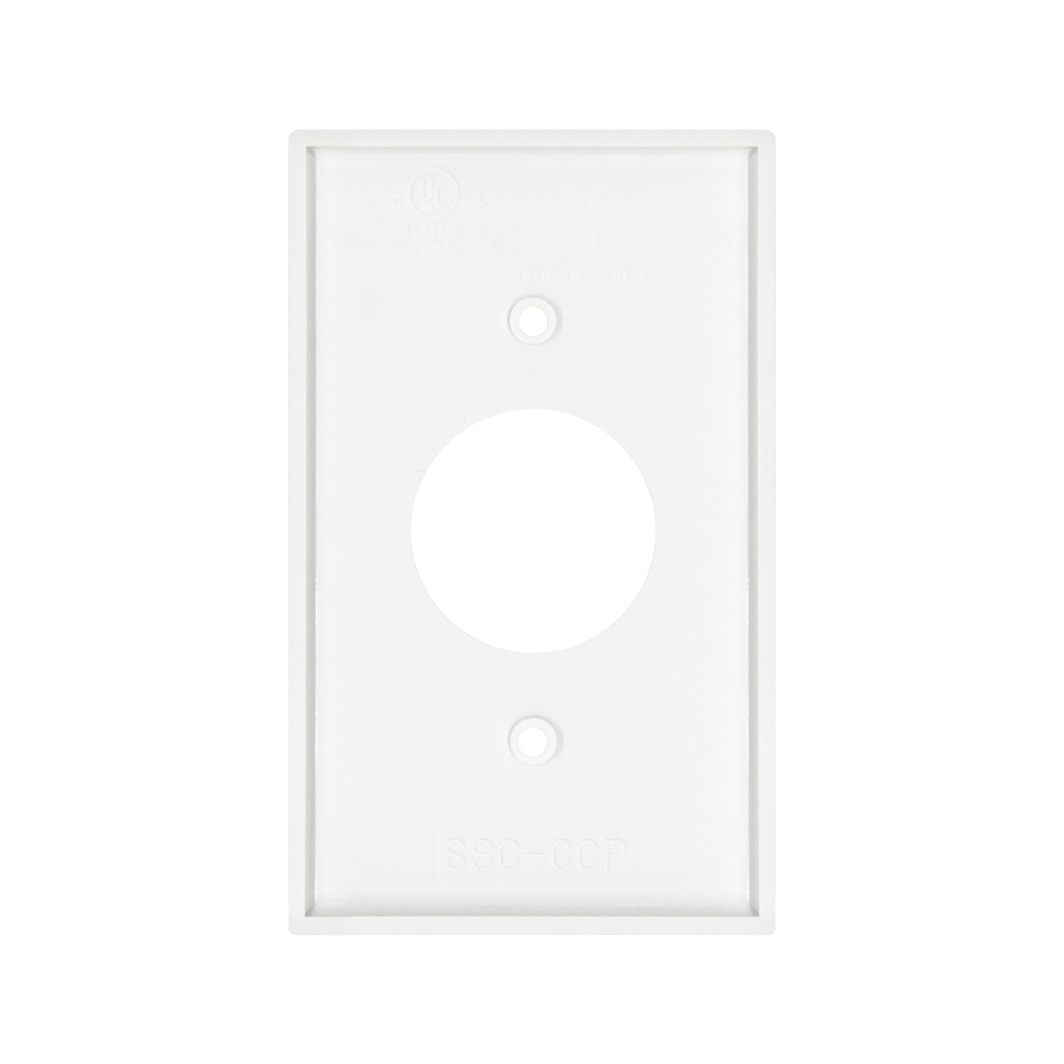 UL Listed Decorative Wall Plates 1 Gang Single Receptacle Wall Plate, SSC-CPP