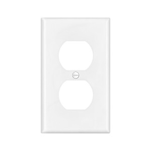 UL Listed 1 Gang Duplex Receptacle Wall Plate, Electric Receptacle Plug Covers, Whitel, SSC-RE-1