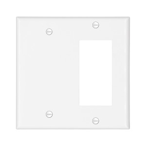 2 Gang decorative and Blank Combination Wall Plate,Standard Size, SSC-SRC