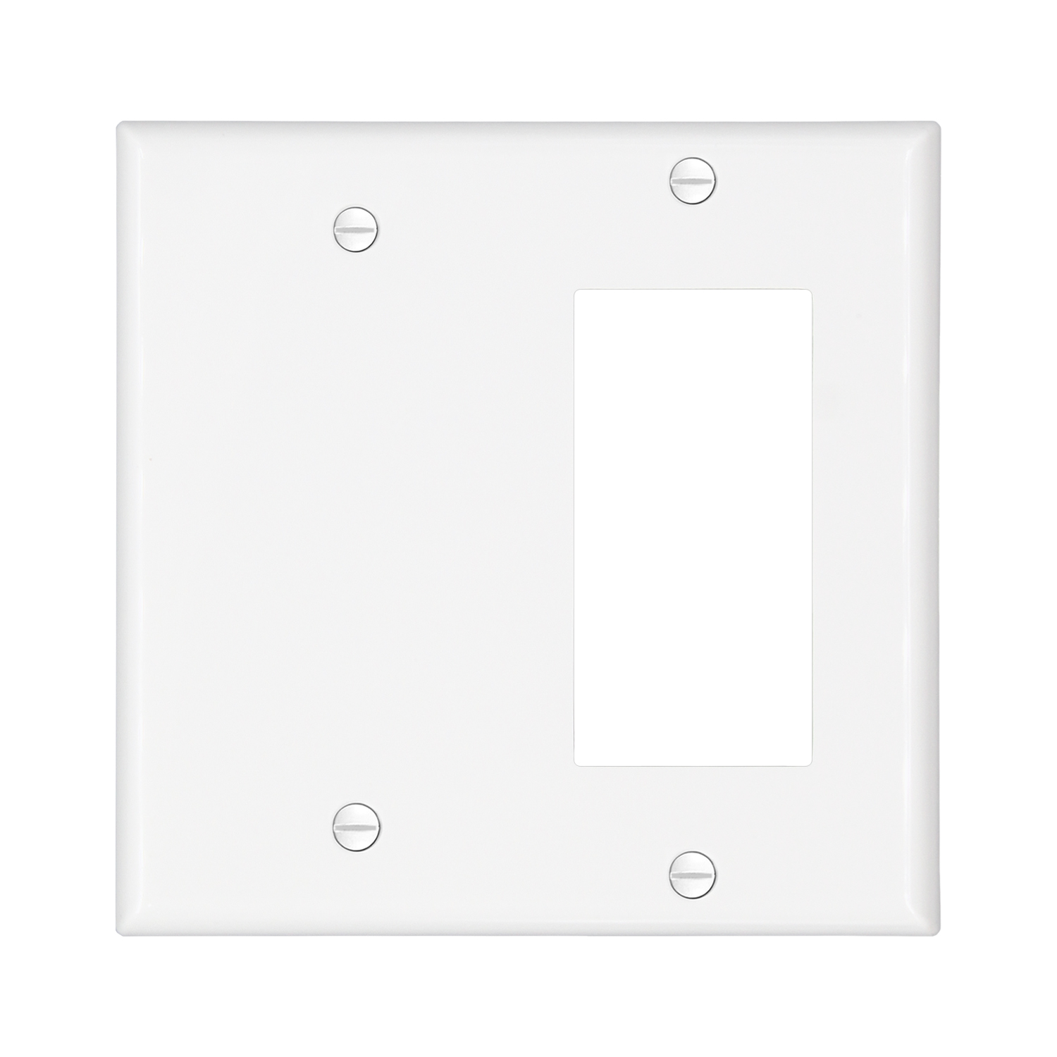 China Gold Supplier for AFCI Breakers - 2 Gang decorative and Blank Combination Wall Plate,Standard Size – Faith Electric