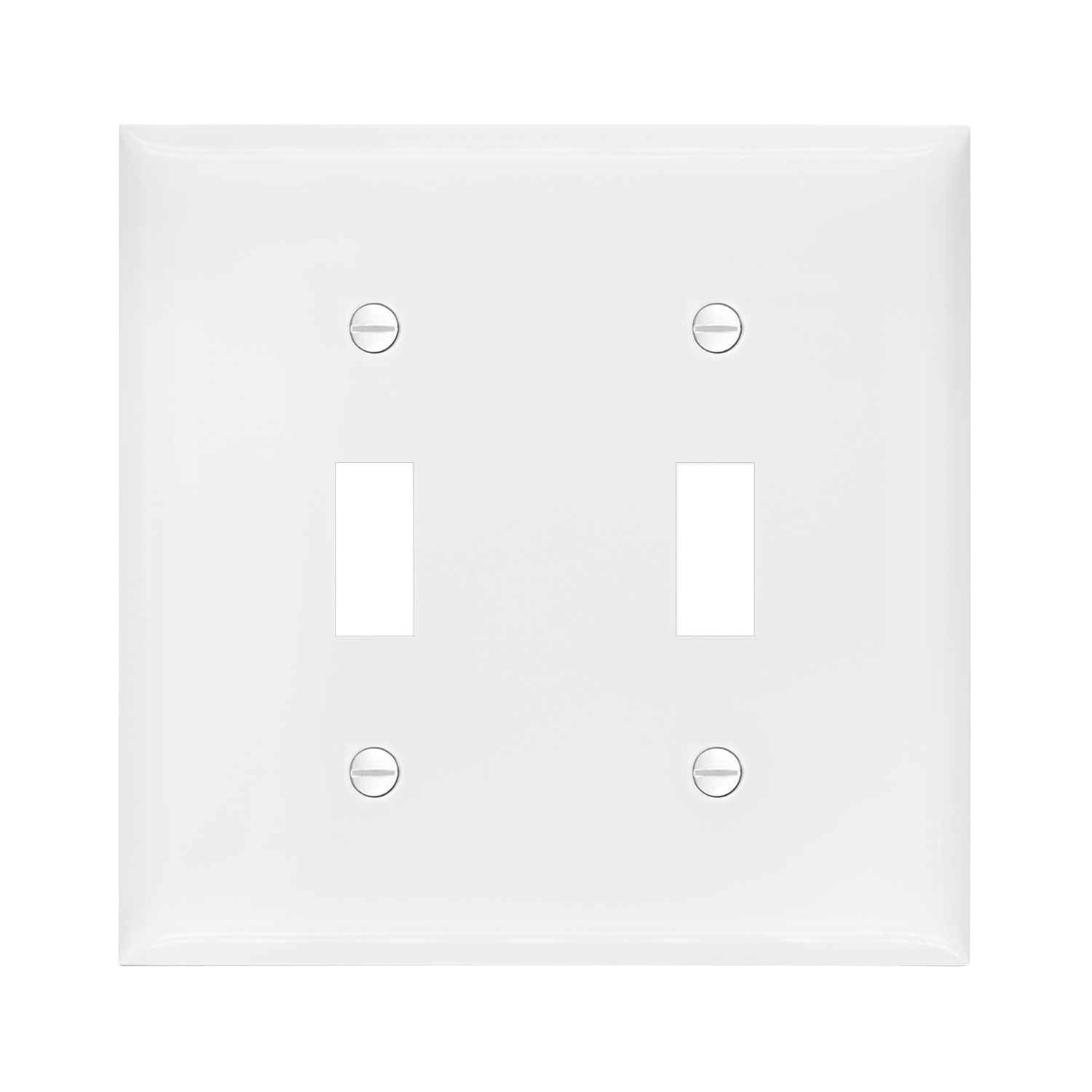 High-quality Home Simplicity Security 2 Gang Toggle Switch Plastic Wall Plate, SSC-ST-2