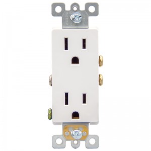 Online Exporter TR Receptacles - Faith UL Listed 15 Amp 125V 60Hz Self-Grounding Decorator Receptacle With Back & Side Wire – Faith Electric