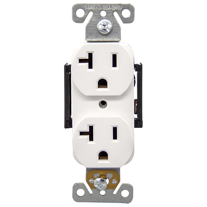 Faith UL Listed 20 Amp 125V 60Hz Self-Grounding Standard Receptacle With Back & Side Wire