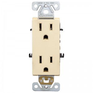 Fast delivery Electrical Outlets & Receptacles - Faith UL Listed Self-Grounding Wall Outlets 15A Decorative Duplex Receptacle receptacle with stripper and terminal covers – Faith Electric
