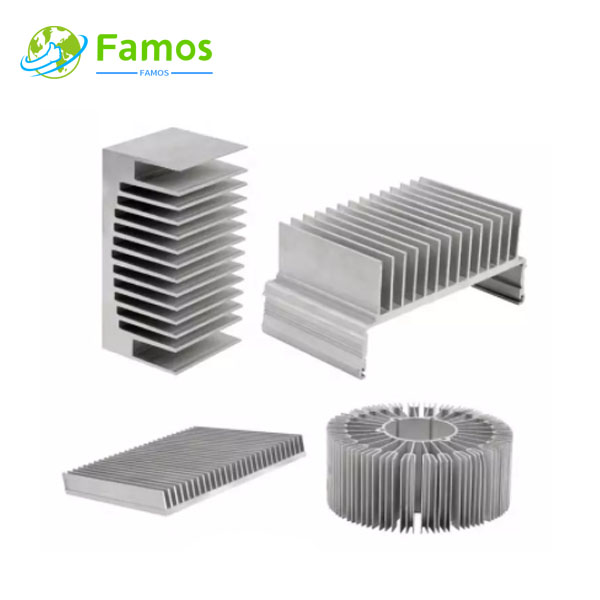 Алуминиев екструдиран радиатор по поръчка |Famos Tech