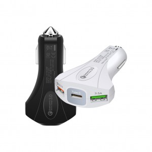 3 Port Car Power Charger Quick Charging Mobile Phone with 3 USB Ports 
