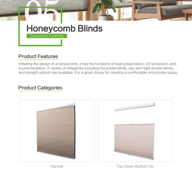 Day and night Honeycomb shutter blinds