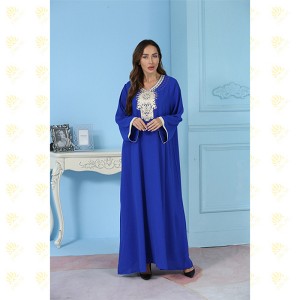 JK002 New Design Muslim Islamic Robe Brodery Kaftan