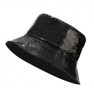 Black waterproof hat