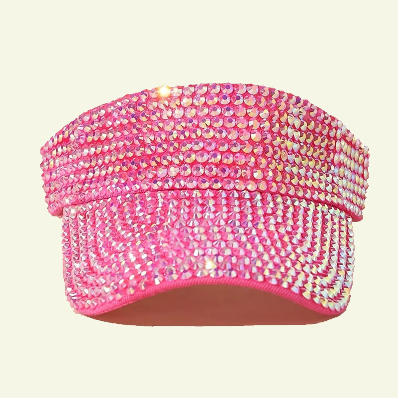 Pink diamonds visor hat