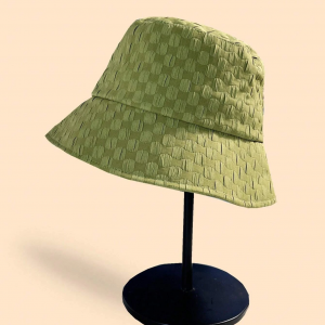 Plaid bucket hat