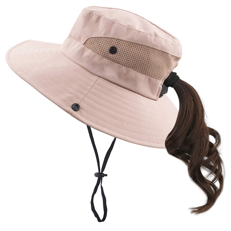 1Ponytail fishing hat