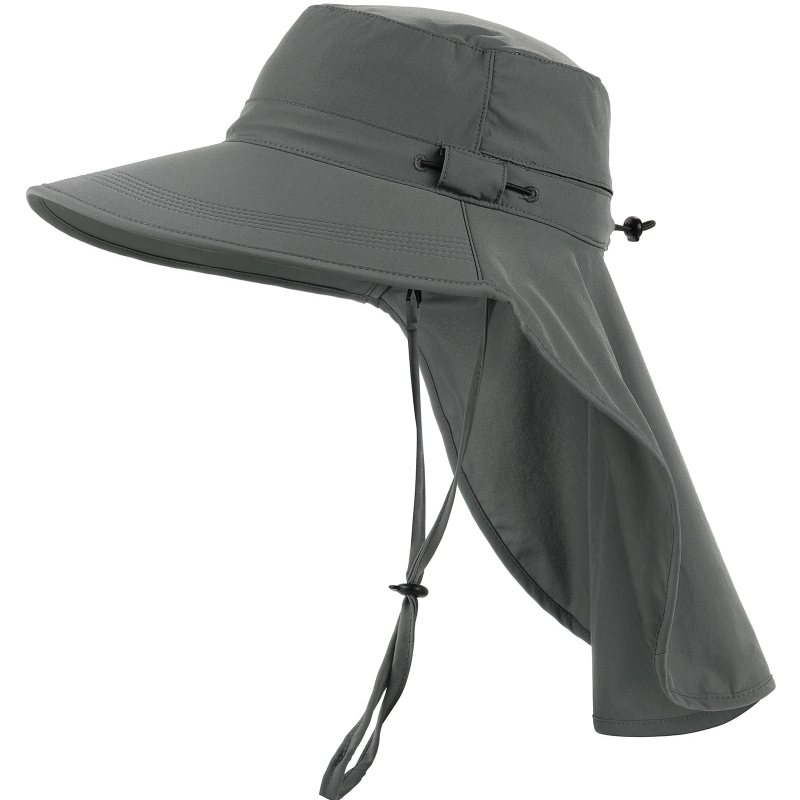 1sun hat with neck flap