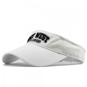 سفید visor ٹوپی