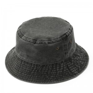Topi Ember Warna Solid Vintage yang Dicelup