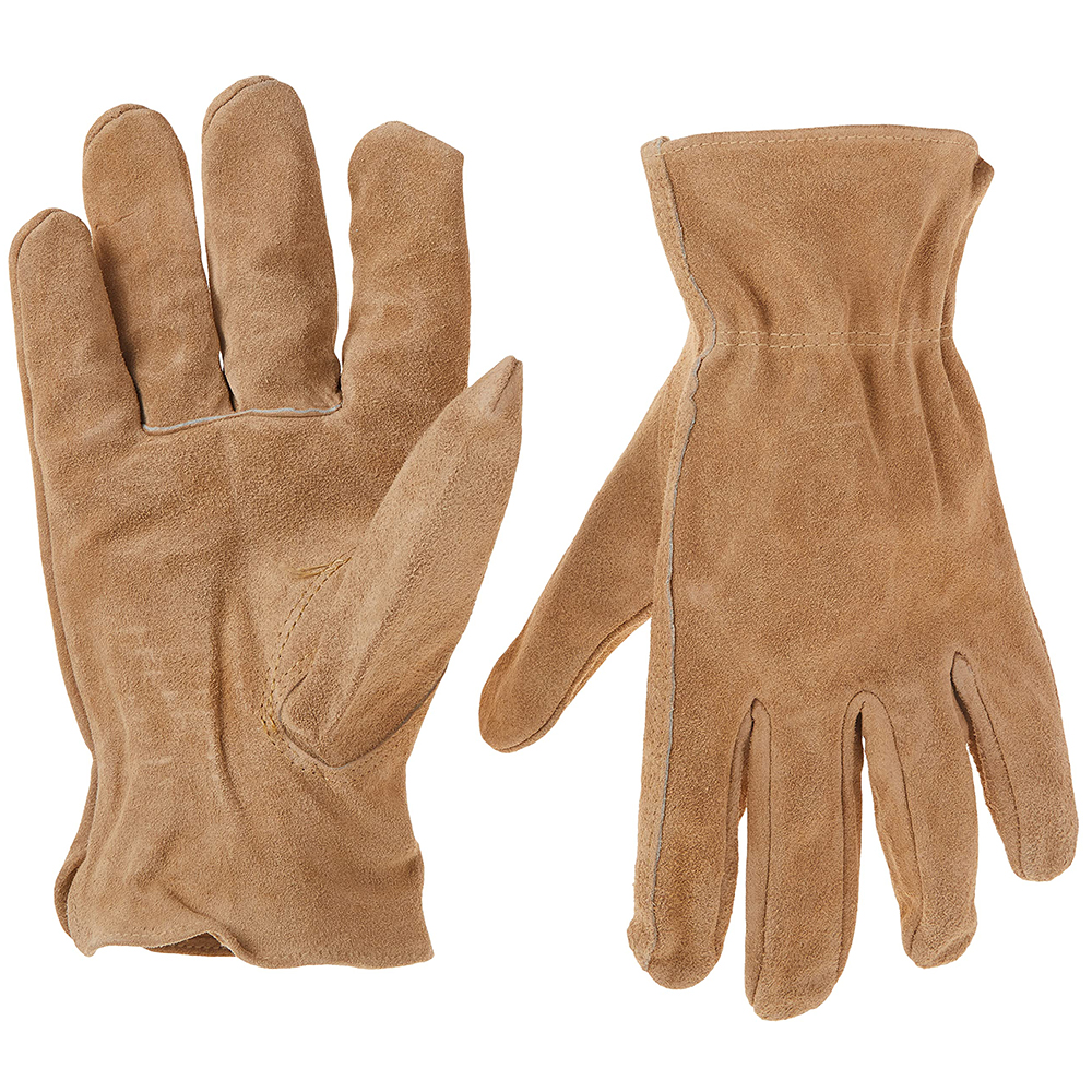 Custom Leather craft Split Cowhide Work Gloves Large1