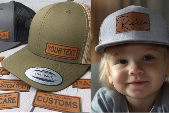 Customized kid's baseball caps