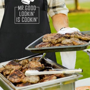 Funny BBQ Black Chef Aprons For Men2