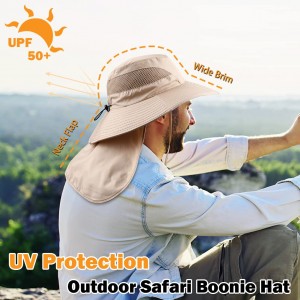 Rybársky klobúk proti UV žiareniu