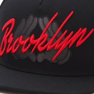 Brooklyn Black Hip Hop Snapback Hat