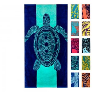 Nova Blue Tuna Fish Beach Towel Custom Personal Design1