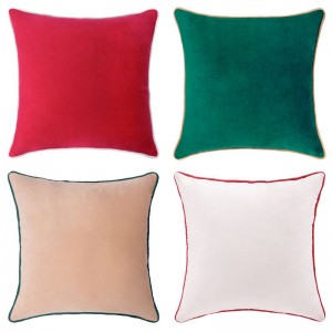 Decorative Throw Pillow Covers Cushion Cases Soft Velvet Modern Double