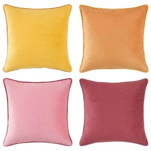 Dekorasyon na Throw Pillow Covers Mga Cushion Cases Soft Velvet Modern Double